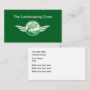 Best Unique Landscaping Service Appointment Card