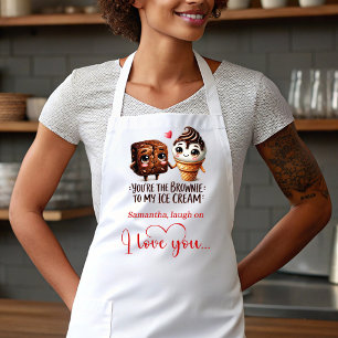 Best Valentine’s Gift Funny Food Apron Custom Name