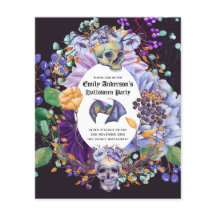 Best Value HALLOWEEN Invite Skulls Pumpkins Budget