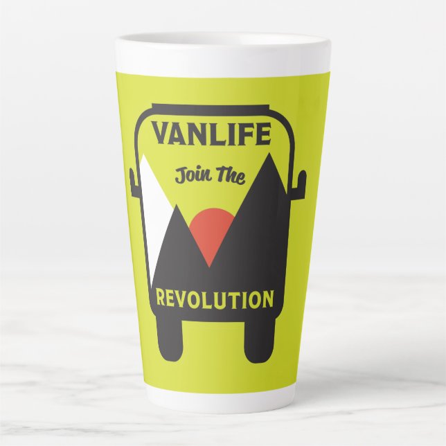 Best van life nomad latte mug (Front)