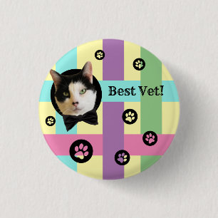 ""Best Vet!" Customisable Photo Button
