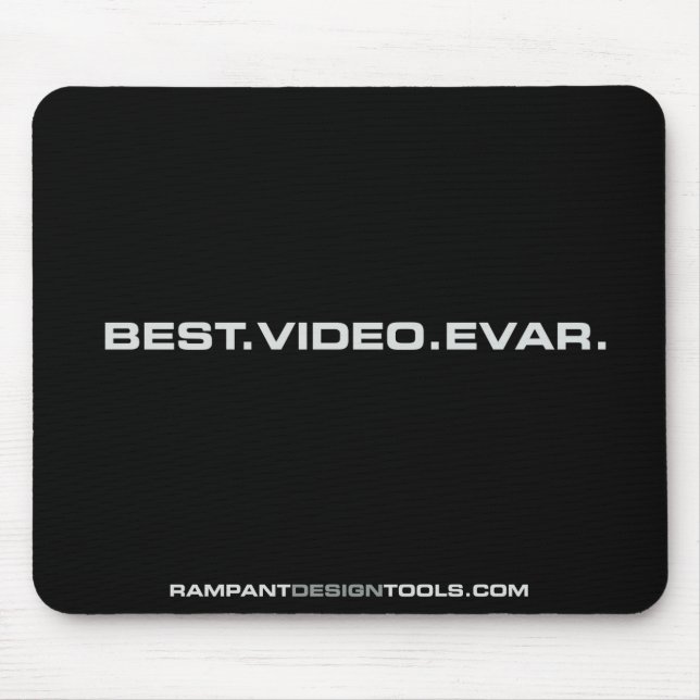 Best Video Evar - Black Mousepad (Front)