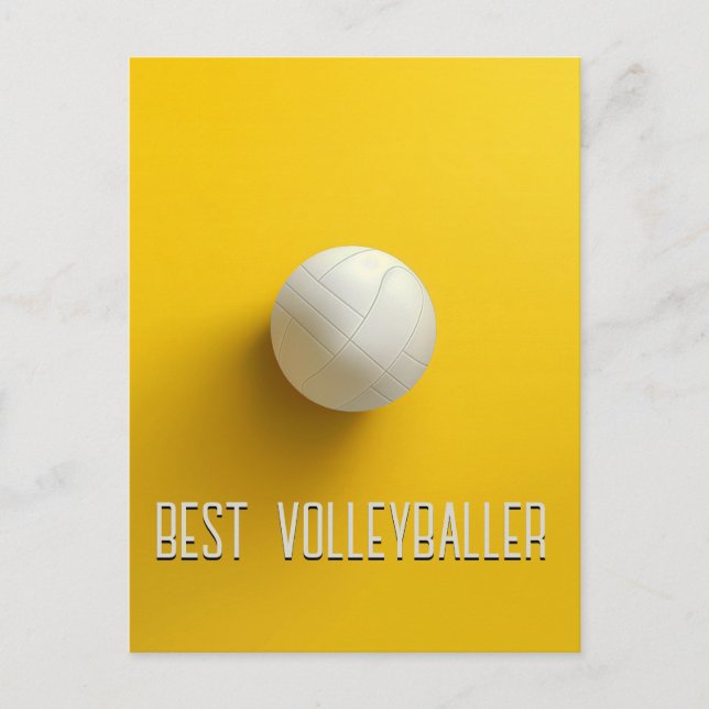 Best Volleyballer Postcard (Front)