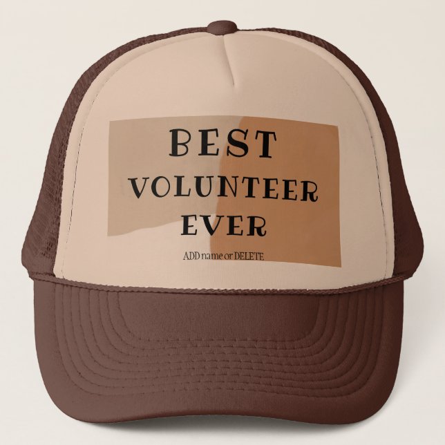 Best volunteer ever great volunteer thank you gift trucker hat (Front)