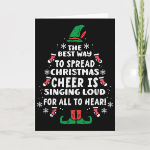 Best Way To Spread Christmas Cheer Fun Xmas Women Card