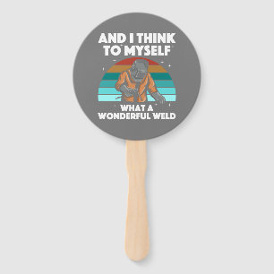 Best Welding Art Men Women Arc Welder Pipeliner Ir Hand Fan