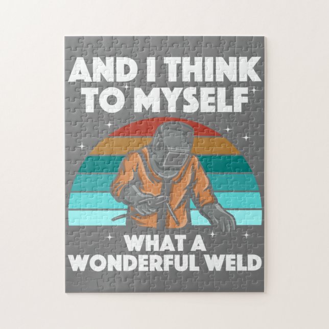 Best Welding Art Men Women Arc Welder Pipeliner Ir Jigsaw Puzzle (Vertical)