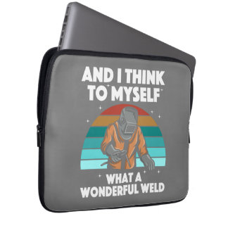 Best Welding Art Men Women Arc Welder Pipeliner Ir Laptop Sleeve
