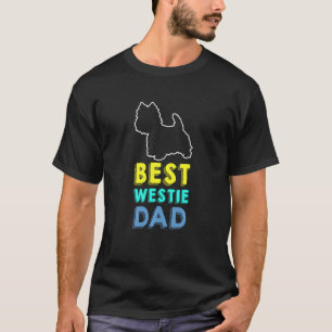 Best Westie Dad West Highland White Terrier Father T-Shirt