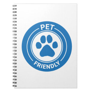 Best Westie Pet Friendly Drawn Paw - Blue Notebook