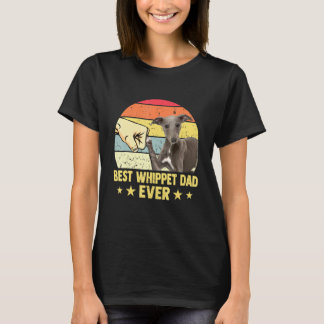 Best Whippet Dad Ever Retro Vintage Father Day T-Shirt