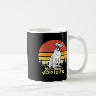Best White Boxer Dad Ever Vintage Retro Dog Father Coffee Mug