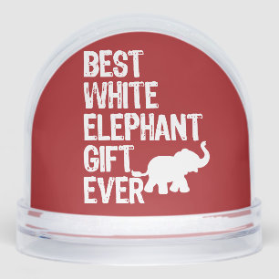 Best White Elephant Gift Ever Christmas Funny Snowglobe