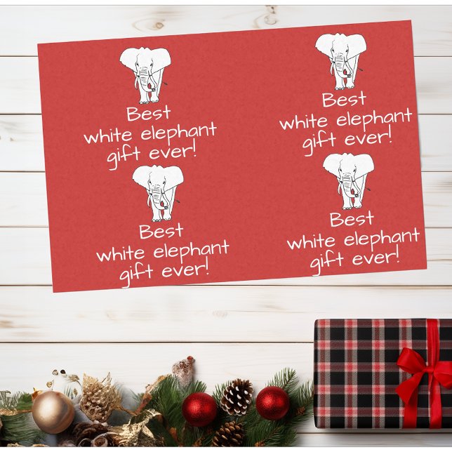 Best White Elephant Gift Exchange Party Tissue Paper (Creator Uploaded)