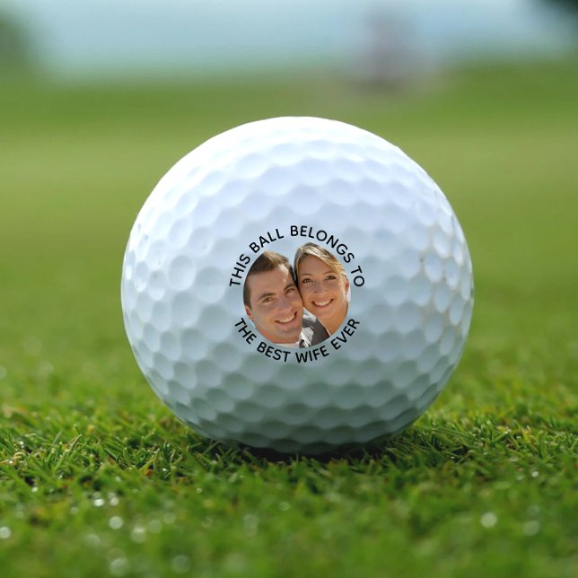 Best Wife Ever Photo Golf Balls (Creator Uploaded)