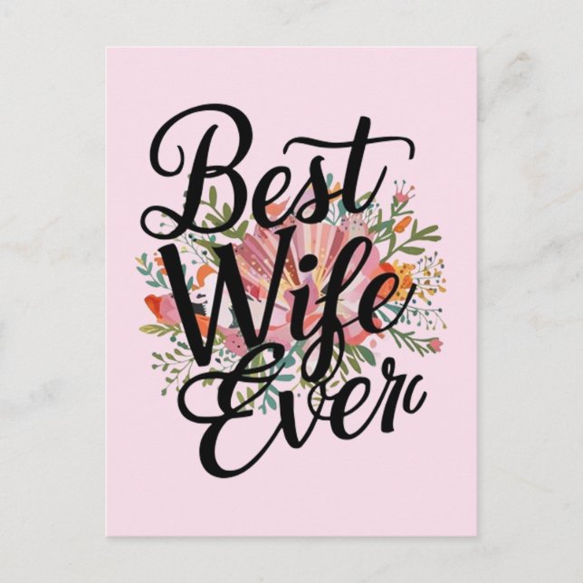 Best wife ever  postcard (Front)