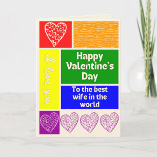 Best Wife LGBT Pride Themed Valentine Card