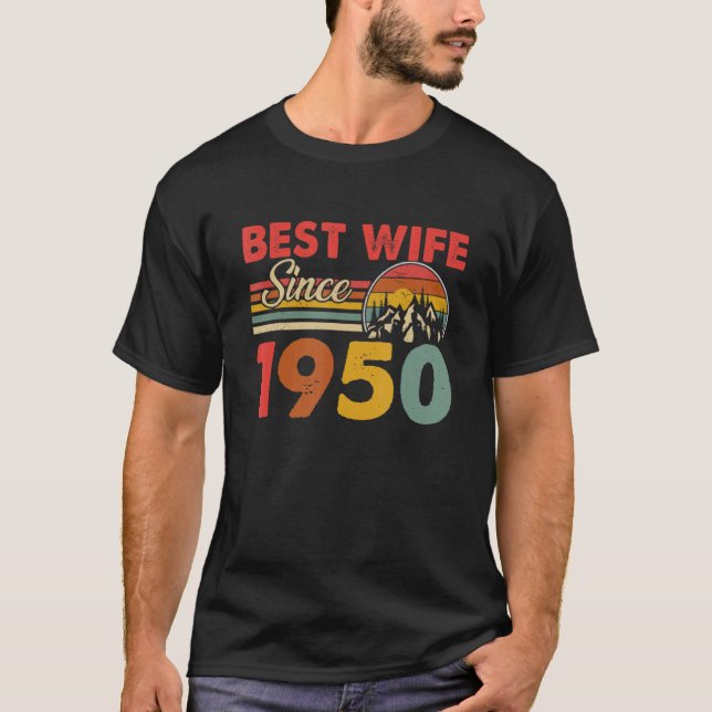 Best Wife Since 1950 Epic Matching 73rd Wedding An T-Shirt (Front)