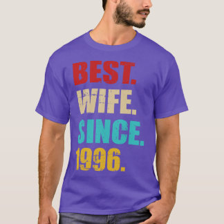 Best wife since 1996 Silver wedding anniversary T-Shirt