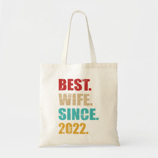 Best Wife Since 2022 For 2Nd Wedding Anniversary Tote Bag