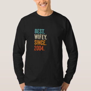 Best Wifey Since 2004 18th Wedding Anniversary 18 T-Shirt