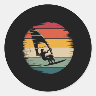 Best Windsurfing Art For Men Women Windsurf Wind S Classic Round Sticker