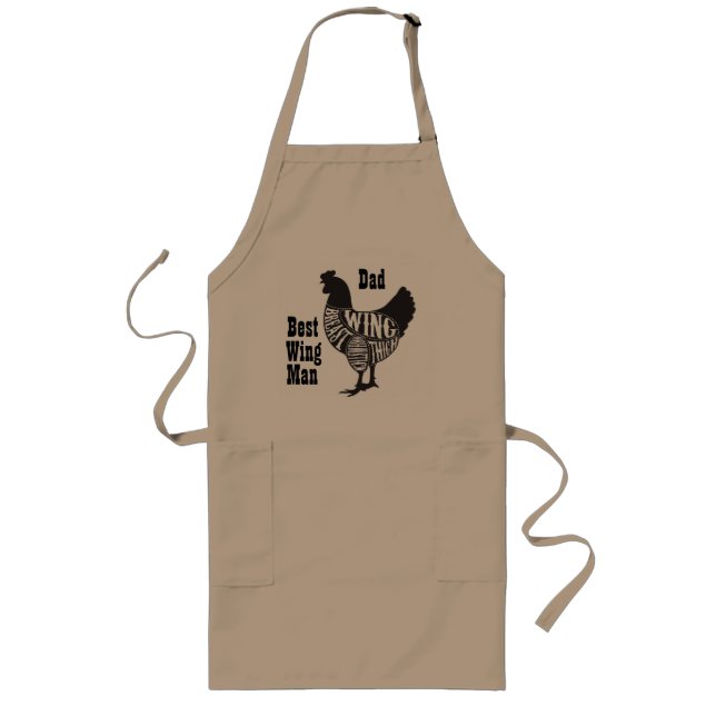 Best Wing Man, Chicken Customisable Apron (Front)