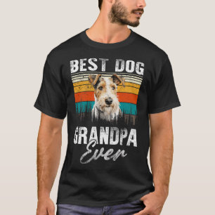 Best Wire Fox Terrier Grandpa Ever Dog Lovers T-Shirt