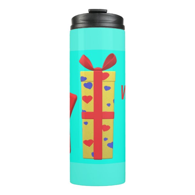 BEST WISHED BOWS GIFTS BONGS THERMAL TUMBLER (Front)