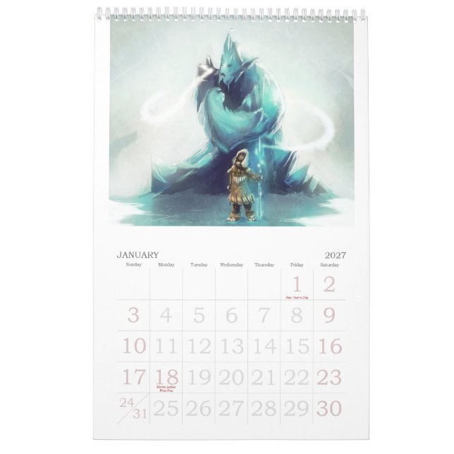 Best wishes calendar 2012 (Jan 2027)