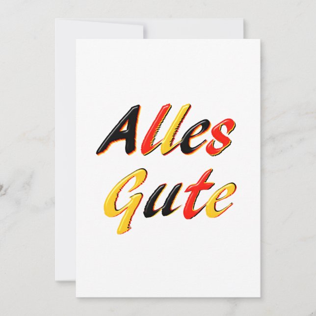 Best Wishes card (Front)