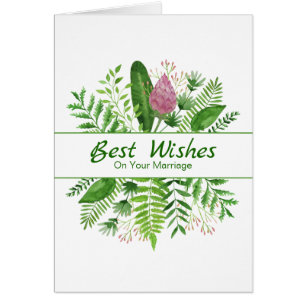 "Best Wishes" Congratulations Wedding Card