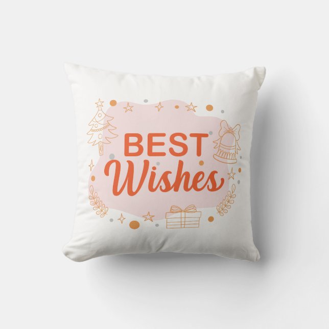 best wishes cushion (Front)