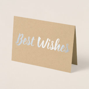 Best Wishes Foil Card