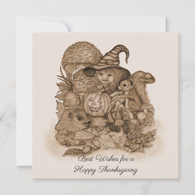 Best Wishes for a Happy Thanksgiving (Front)