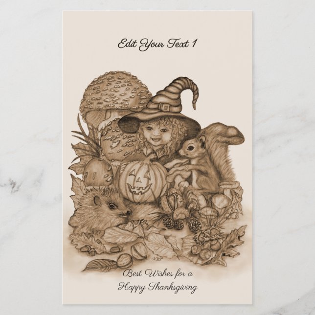 Best Wishes for a Happy Thanksgiving Flyer (Front)