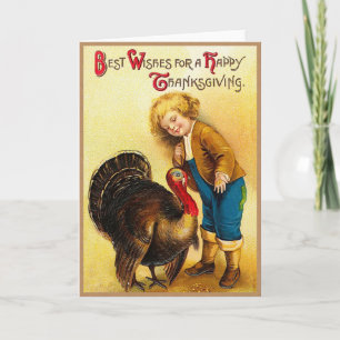 Best Wishes For a Happy Thanksgiving Holiday Card