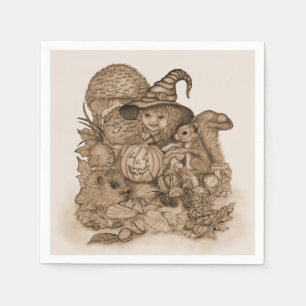 Best Wishes for a Happy Thanksgiving Napkin