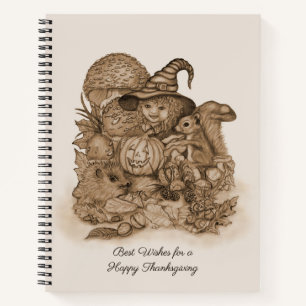 Best Wishes for a Happy Thanksgiving Notebook