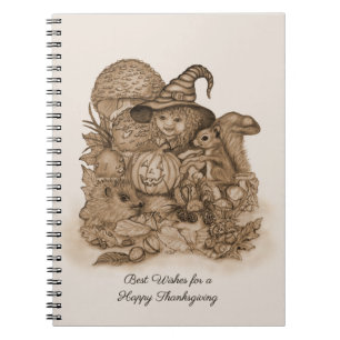 Best Wishes for a Happy Thanksgiving Notebook