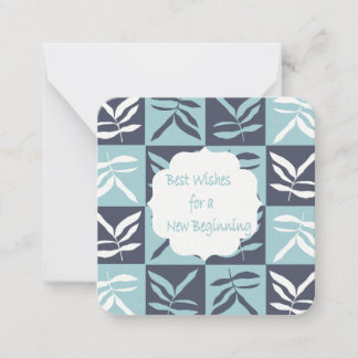 Best wishes for a new Begining  Card