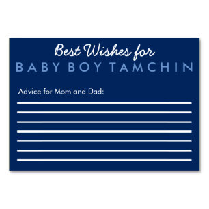 Best Wishes for Baby Advice Card