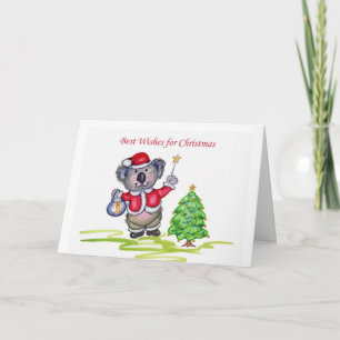 Best Wishes for Christmas Holiday Card