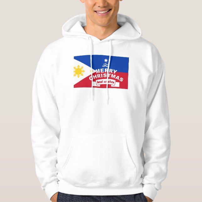 Best Wishes For Merry Christmas & a Happy New Year Hoodie (Front)