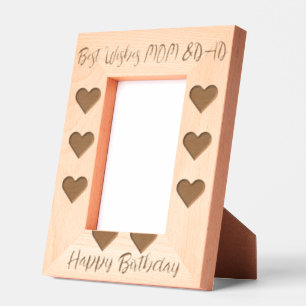 "Best Wishes for Mum & Dad: A Birthday Tribute" Etched Frames