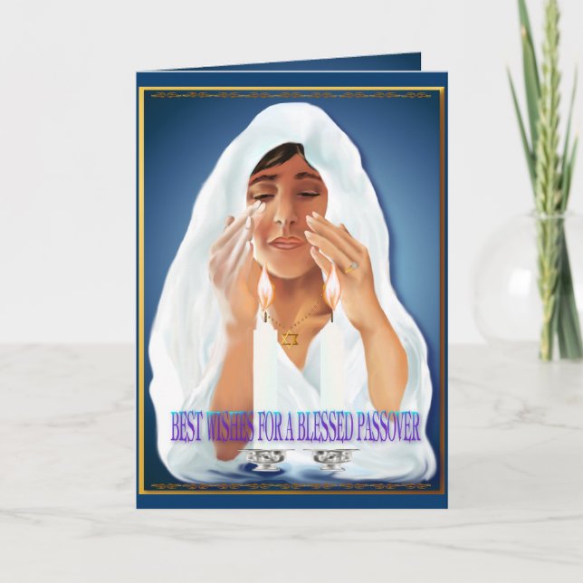 Best Wishes For Passover Card (Front)