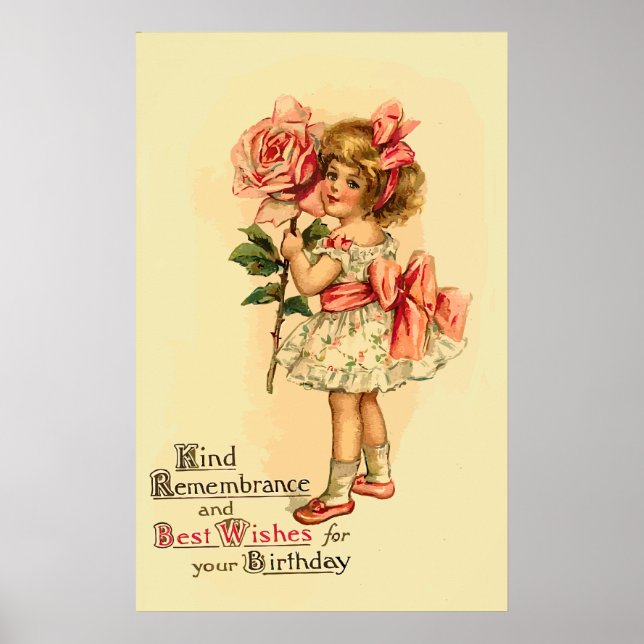 Best Wishes For Your Birthday Poster (Front)