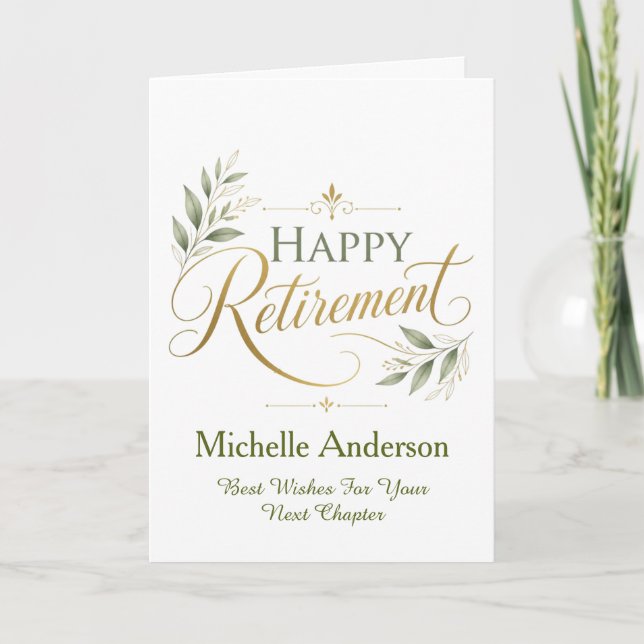 Best Wishes For Your Next Chapter Personalised Card (Front)