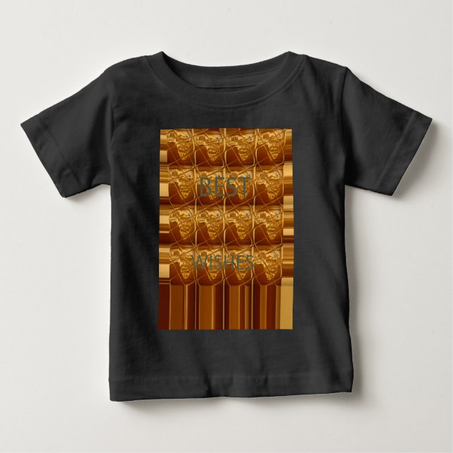 Best Wishes from Africa: A Golden Continent Baby T-Shirt (Front)