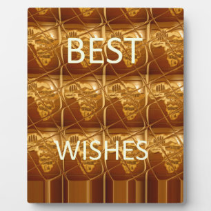 Best Wishes from Africa: A Golden Continent Plaque